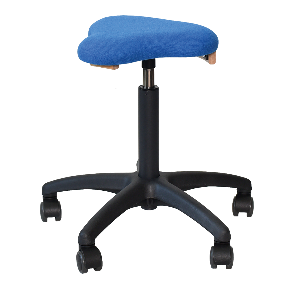 Ergoret Arbejdsstol ergonomisk stol fra Klarskov møbler ApS med gaspatron, polstret sæde med Tonus uld, sikkerhedshjul - designet af Hans Klarskov i 1995