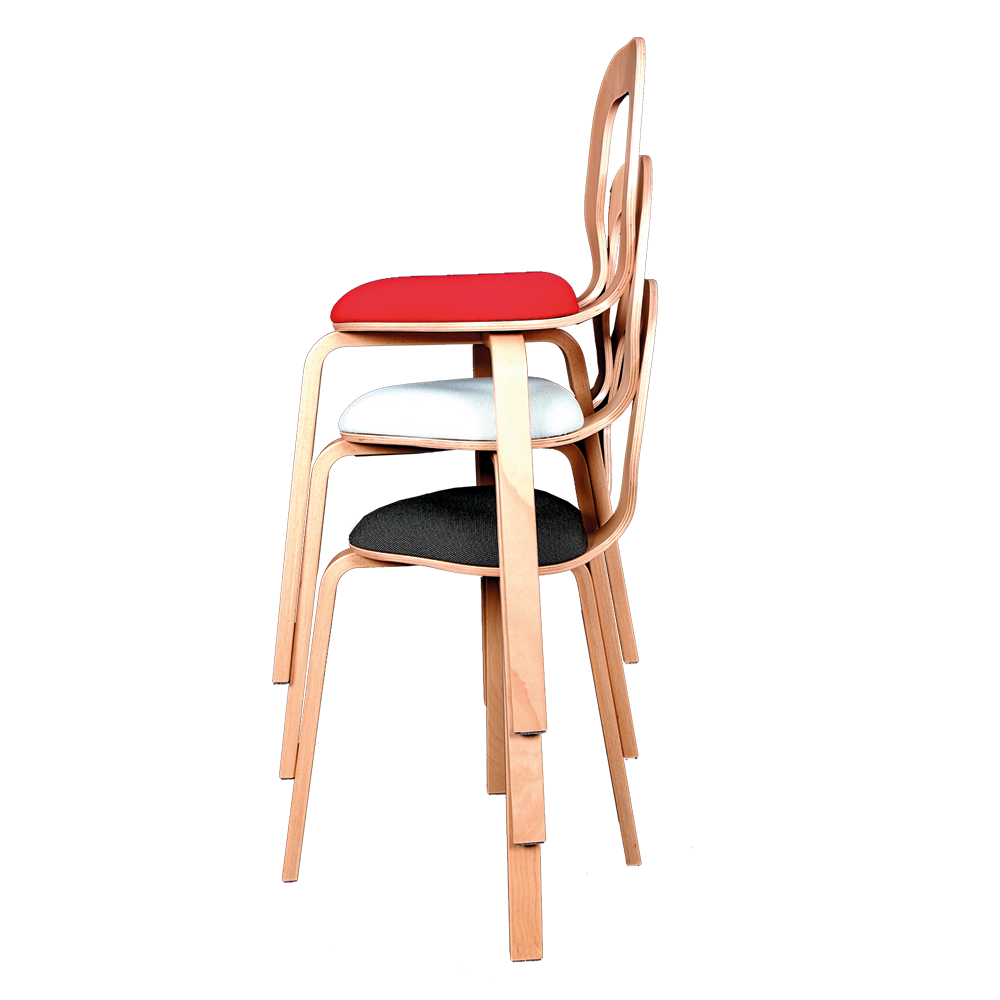Ergonomisk Stole med ergonomisk polstret sæde Kan let stables, Fremmer dynamiske siddestillingerfra Klarskov møbler ApS Pædagogiske møbler