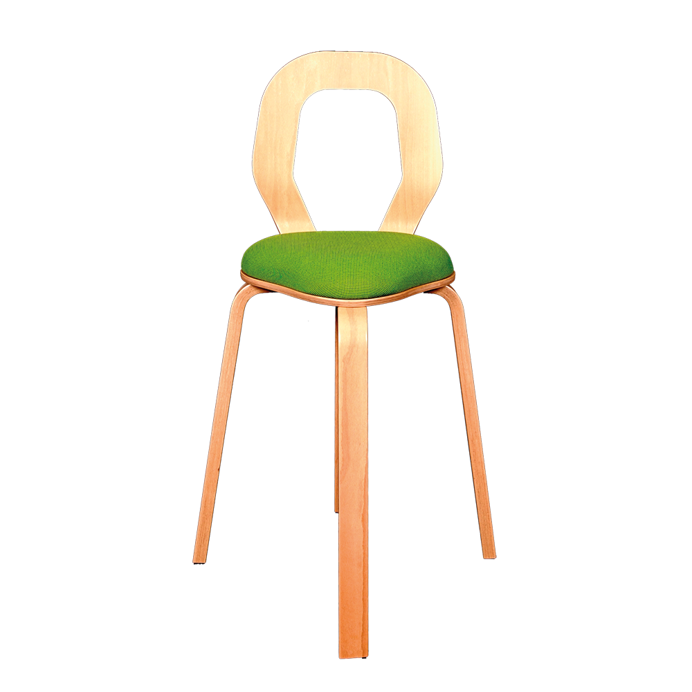 Ergoret Stabel Stol med ergonomisk sæde, en let og fleksibel stol, nordisk design, der kan bruges af børn og voksne som arbejdsstol og spisestol– fra Klarskov møbler ApS