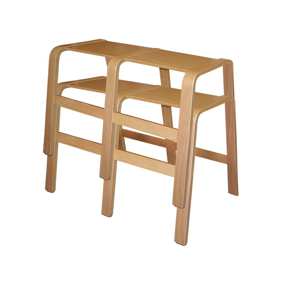 Panuline Stabel Bænk med 2 sæder med plads til 3 børn kan stables og bruges som legemøbel - pædagogiske møbler - institutionsmøbler skolemøbler - børnemøbler