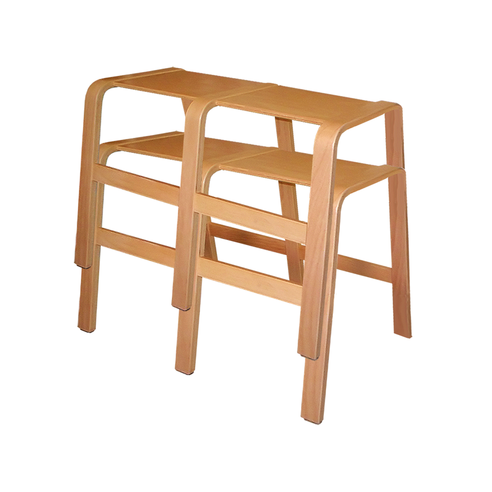 Panuline Stabel Bænk med 2 sæder med plads til 3 børn kan stables og bruges som legemøbel - pædagogiske møbler - institutionsmøbler skolemøbler - børnemøbler
