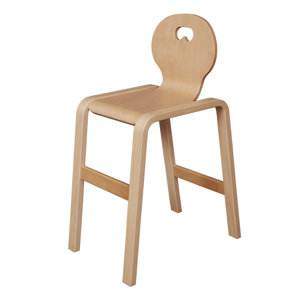 Panuline Stabel Stol til børn og voksne i træ, kan stables og bruges til leg - fra Klarskov møbler ApS - pædagogiske møbler, designet af Hans Klarskov i 2002