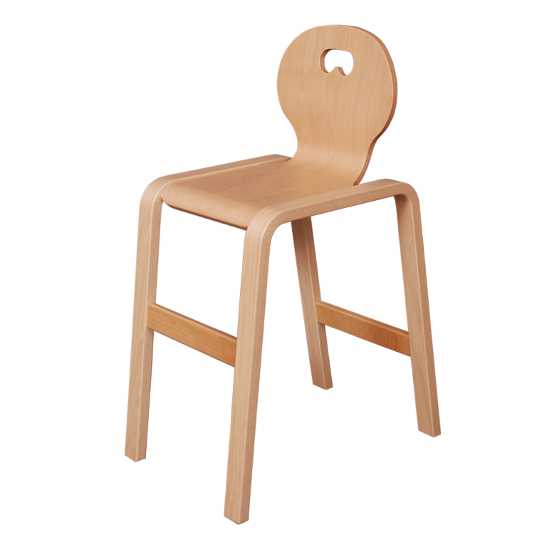Panuline Stabel Højstol kan omdannes til Panuline Stabel Stol ved at fjerne bøjlen helt så du får 2 stole i et møbel