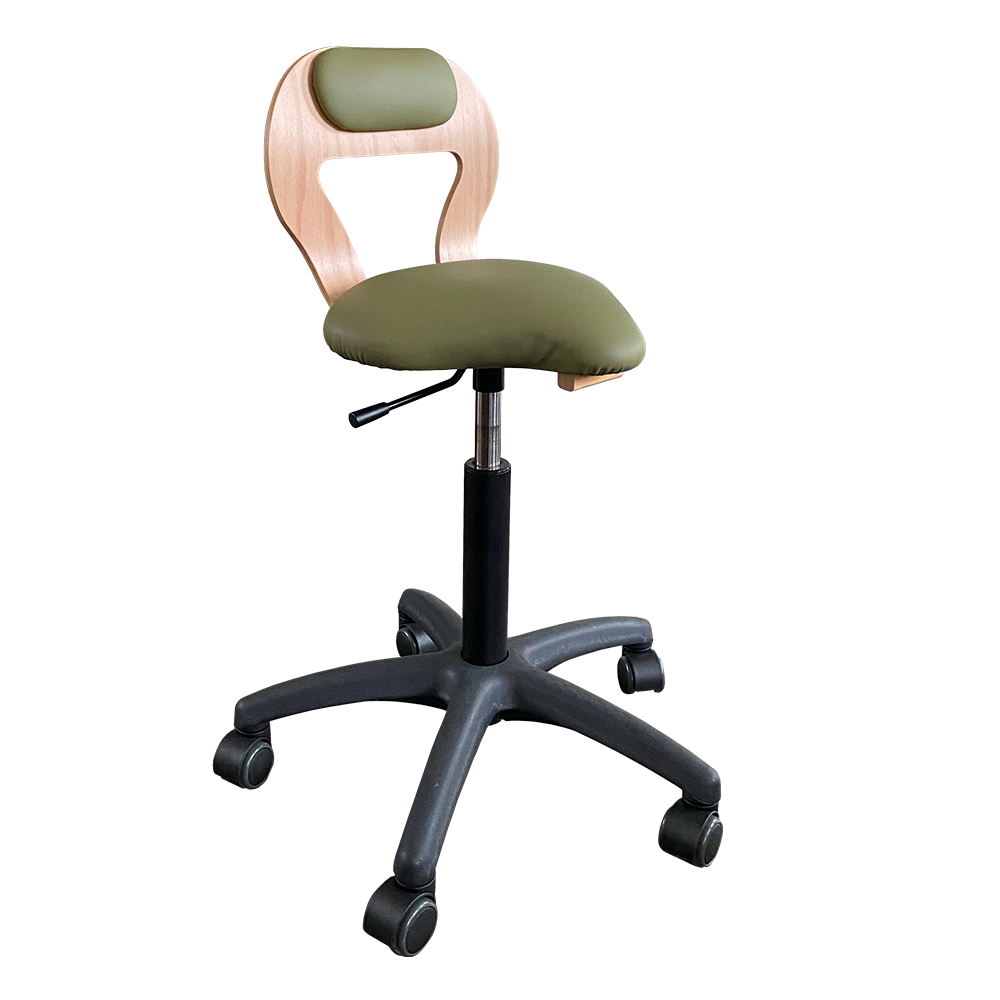 Lænde Eregoret Arbejdsstol Comfort Lux med behagelig rygpude Ergonomisk stol med sikkerhedshjul og regulerbar gaspatron - fra Klarskov møbler ApS - pædagogiske møbler
